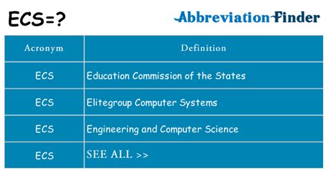 vst ecs meaning|About .